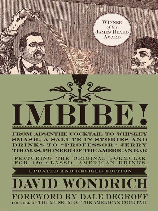 Title details for Imbibe! by David Wondrich - Available